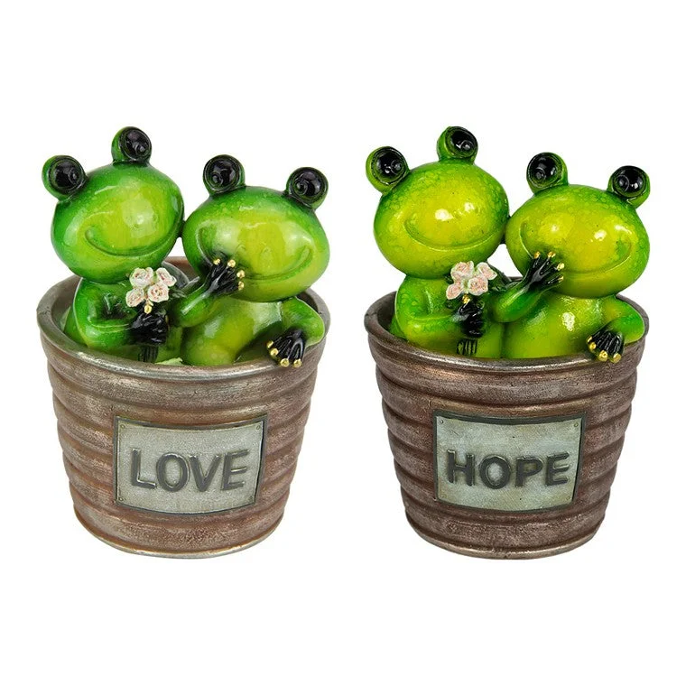 - Organic cotton dog bibsInspirational Frog In Pot, 2 Assorted, 13.5cm.