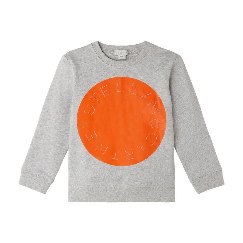 ---Stella McCartney Grey Logo Disc Sweatshirt