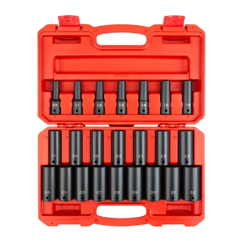 - ​​Pet toys under    yuan1/2 Inch Drive Deep 6-Point Impact Socket Set, 23-Piece (10-32mm)