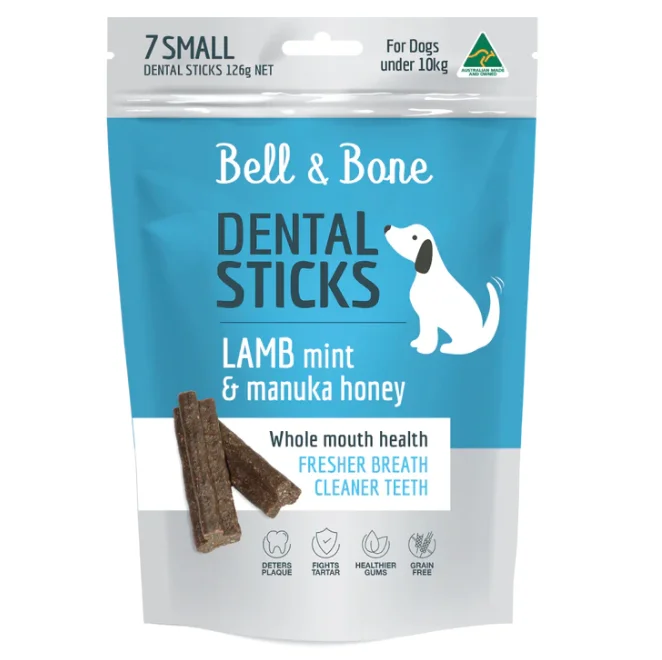 - Air box TSA certified check-inBell And Bone Dental Sticks - Lamb, Mint & Manuka Honey