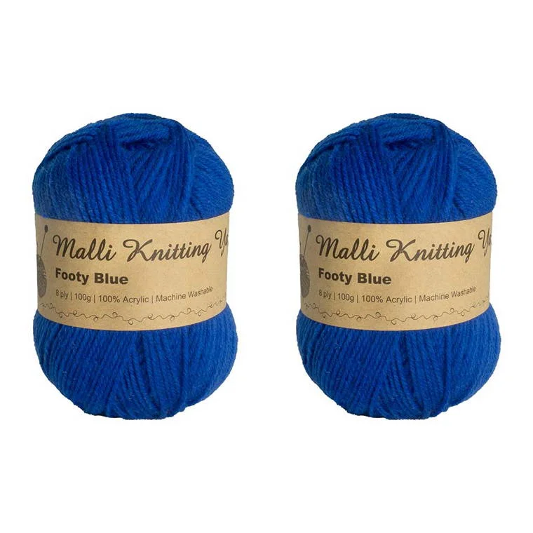 ---Acrylic Yarn, Footy Blue