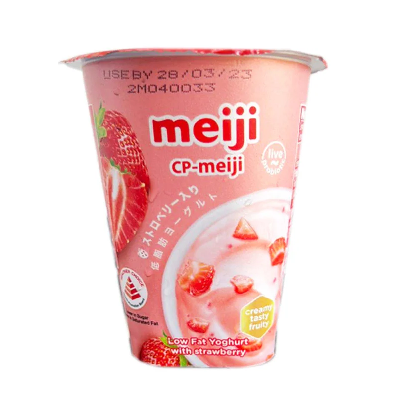 - Degradable pet feces bagMeiji Dairy Low Fat Yogurt with Strawberry 135g