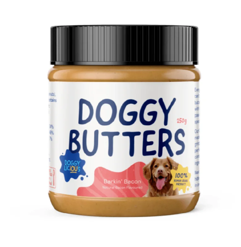 - Winter warm clothes for short-haired dogsDoggylicious Doggy Bacon Peanut Butter (250g)