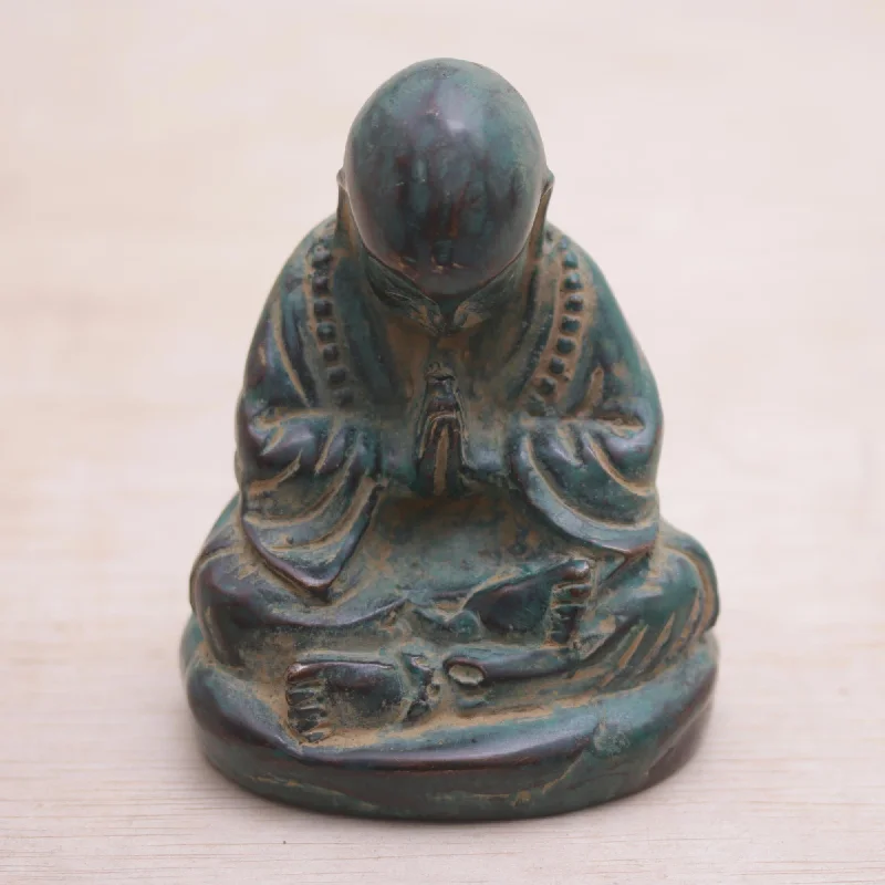  -Anti-scratch sofa protective coverBuddha's Enlightenment Handcrafted Balinese Bronze Meditating Buddha Figurine