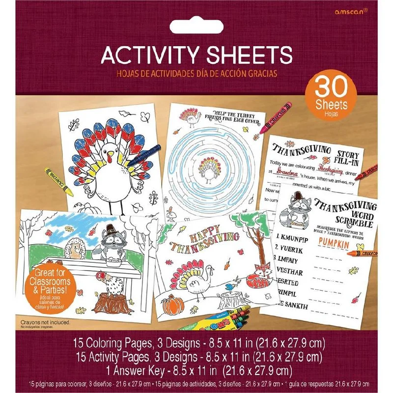 - Cat teasers selectionThanksgiving Activity Sheets | 30ct