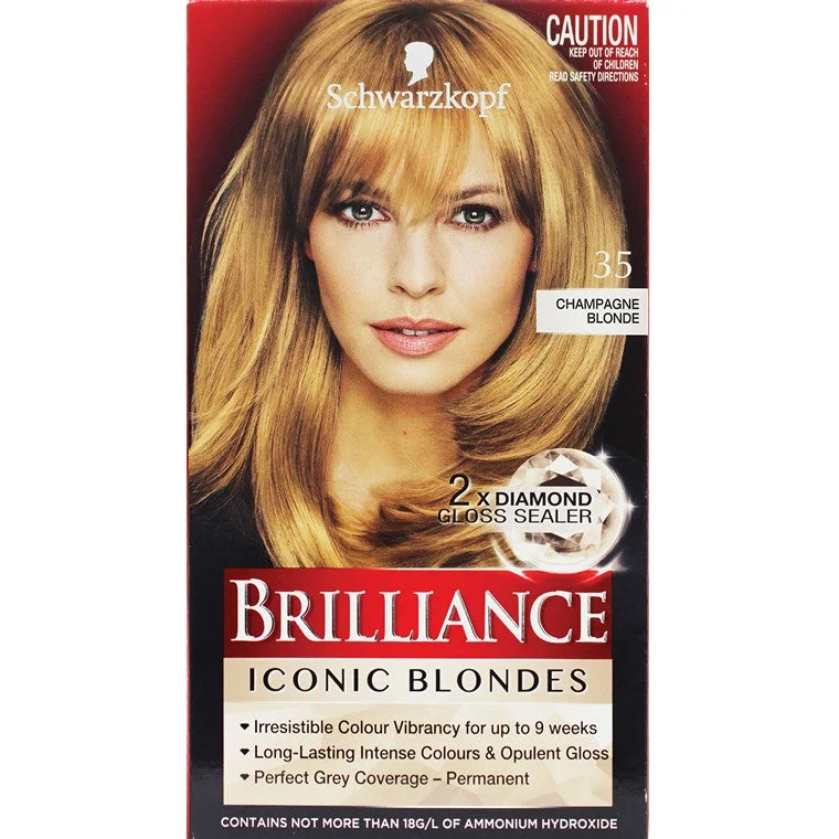 - Postoperative pet anti-licking Elizabethan collarSchwarzkopf Brilliance Iconic Blondes Permanent Hair Colour 35 Champagne Blonde