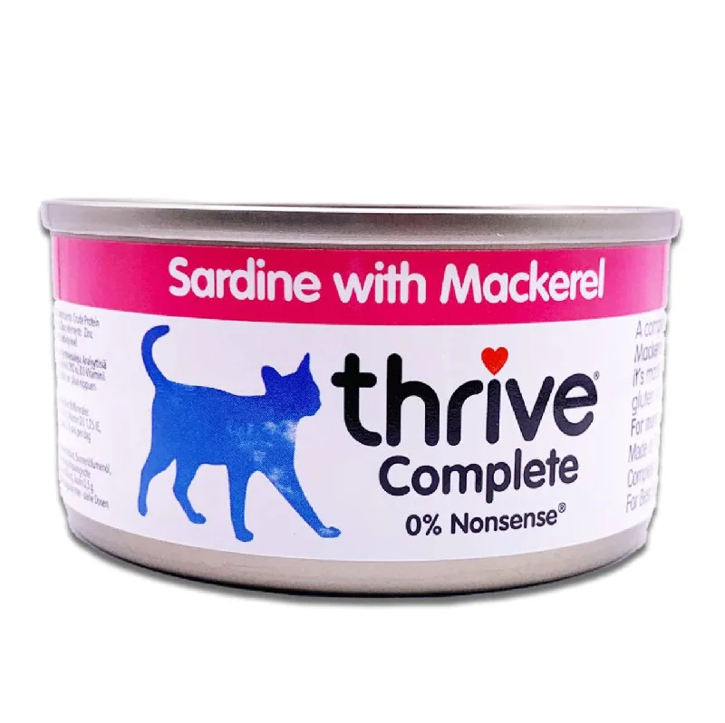 - Automatic temperature adjustment cat bedThrive Cat Wet Food - Sardine & Mackerel (75g)