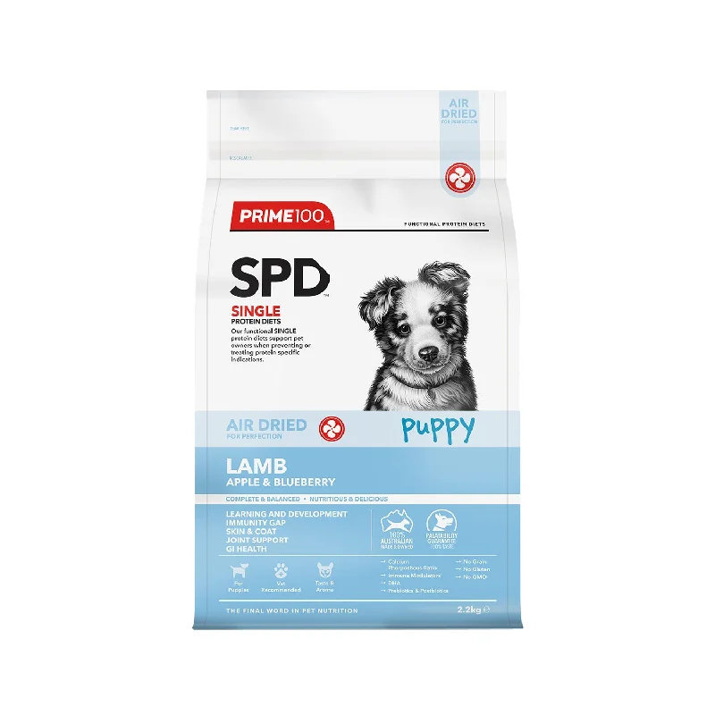 - Teething and chewing toys for puppiesSPD™ Puppy Air Dried Lamb, Apple & Blueberry 2.2kg