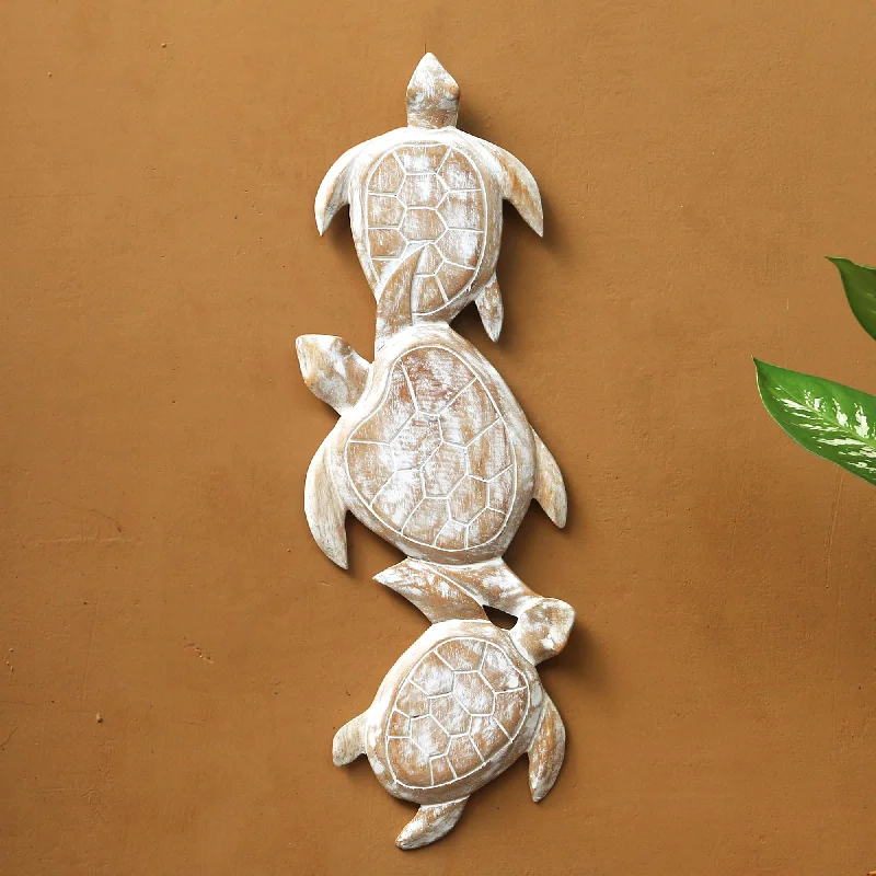 - Dog heart rate monitoring collarSea Turtle Trio Antiqued White Wood Turtle Theme Relief Panel Carving