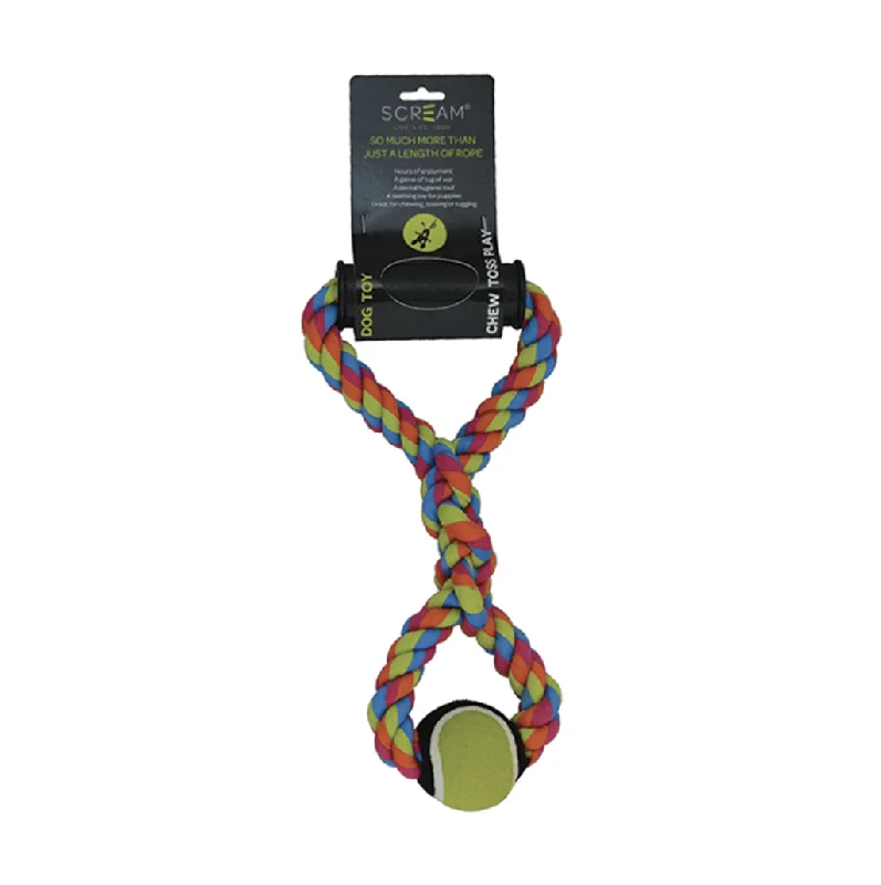  -Non-contact cat thermometerScream ROPE TUG w/TENNIS BALL 50cm