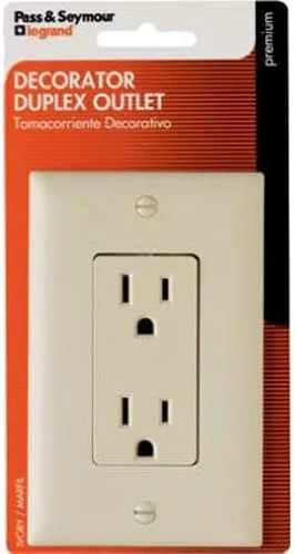 - Air box TSA certified check-in15A 125V Duplex Grounding Receptacle, Ivory