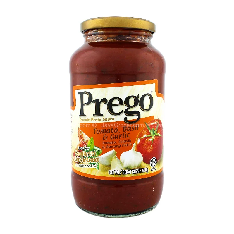 ---Prego Tomato Basil And Garlic Pasta Sauce 680g