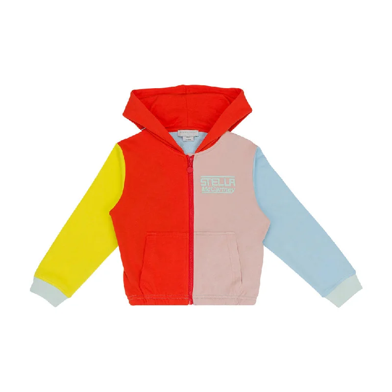 - Rabbit grass rack to prevent waste food boxStella McCartney Red Color Block Active Zip Up Hoodie