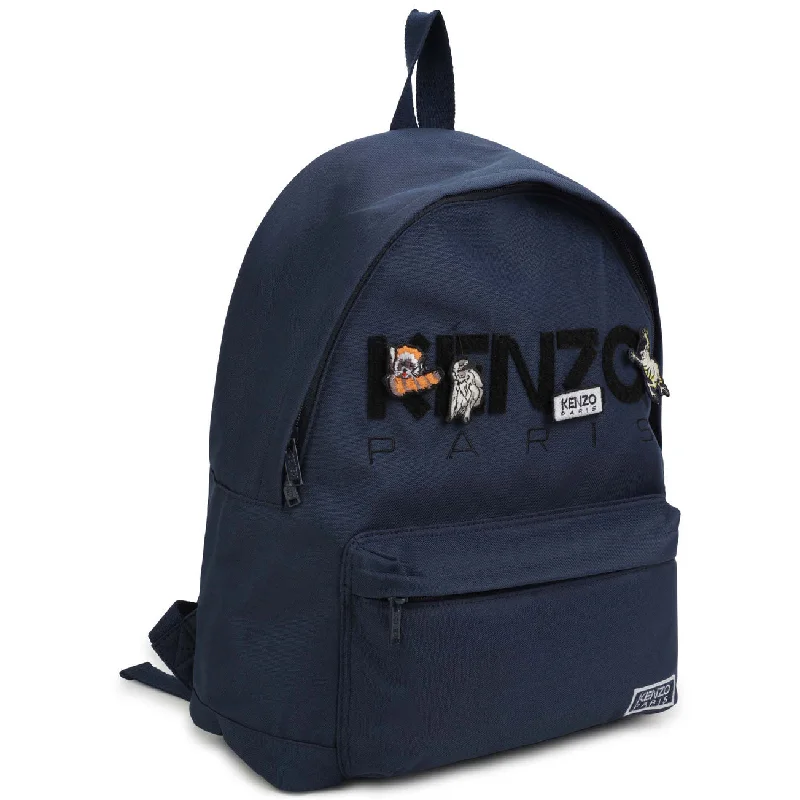 Pet ProductsKenzo Navy Logo Backpack