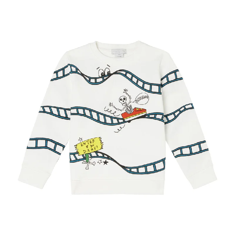 - Elderly dog ​​joint care mattressStella McCartney White Rollercoaster Print Sweatshirt