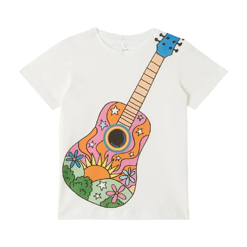 - Degradable pet feces bagStella McCartney White Hippy Guitar Print Tee