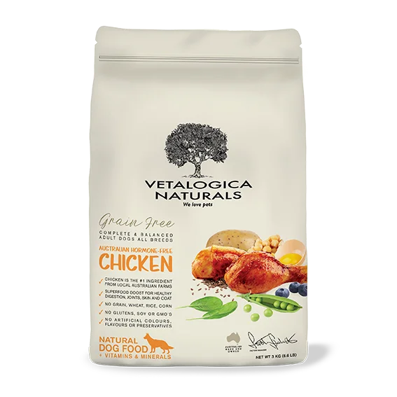 - Special food for senior dogsVetalogica Naturals Grain Free Chicken Adult Dog Food