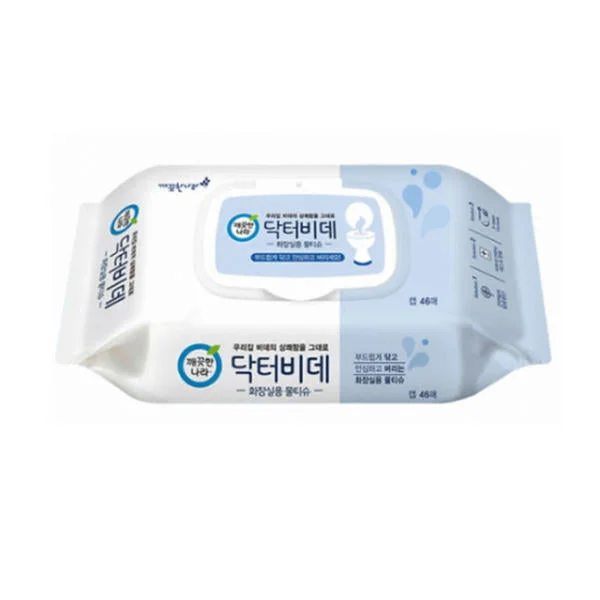 Pet Products깨끗한나라 비데물티슈 닥터비데 오리지널 KLEANNARA Dr.bidet Flushable Wipes Cap 46 wipes