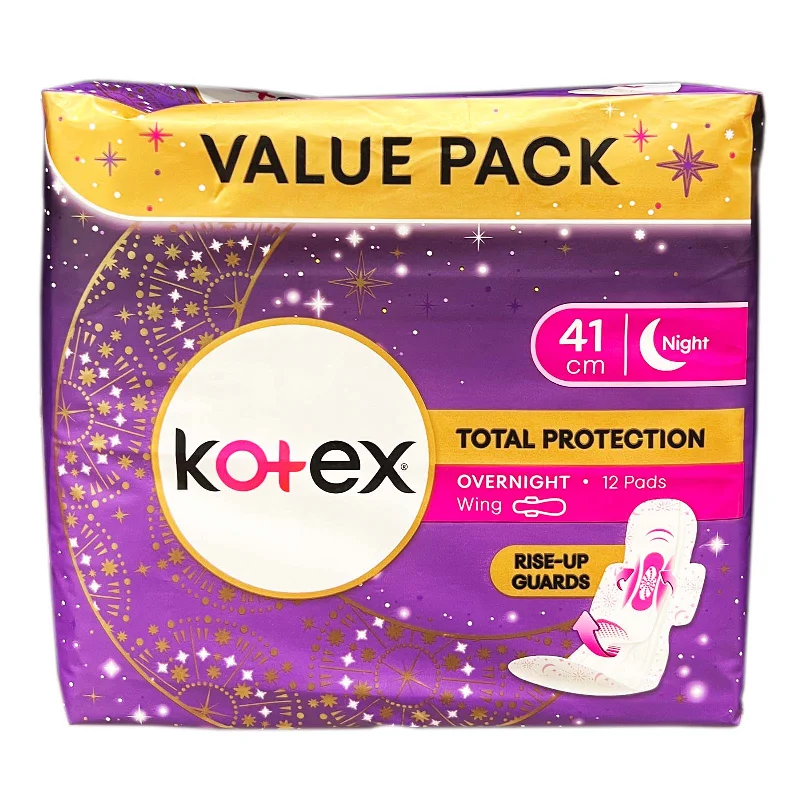 ---Kotex Total Protection Overnight Wings Sanitary Pads 41cm 12pcs/pack