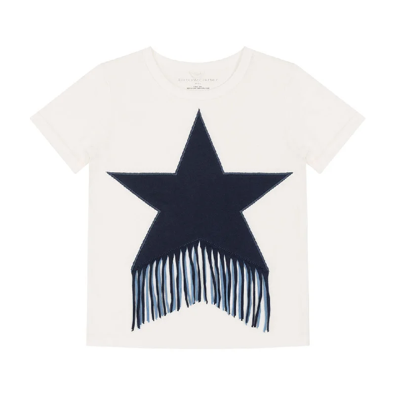 - Pregnant cat delivery room warming boxStella McCartney White Star Patch And Fringes Tee