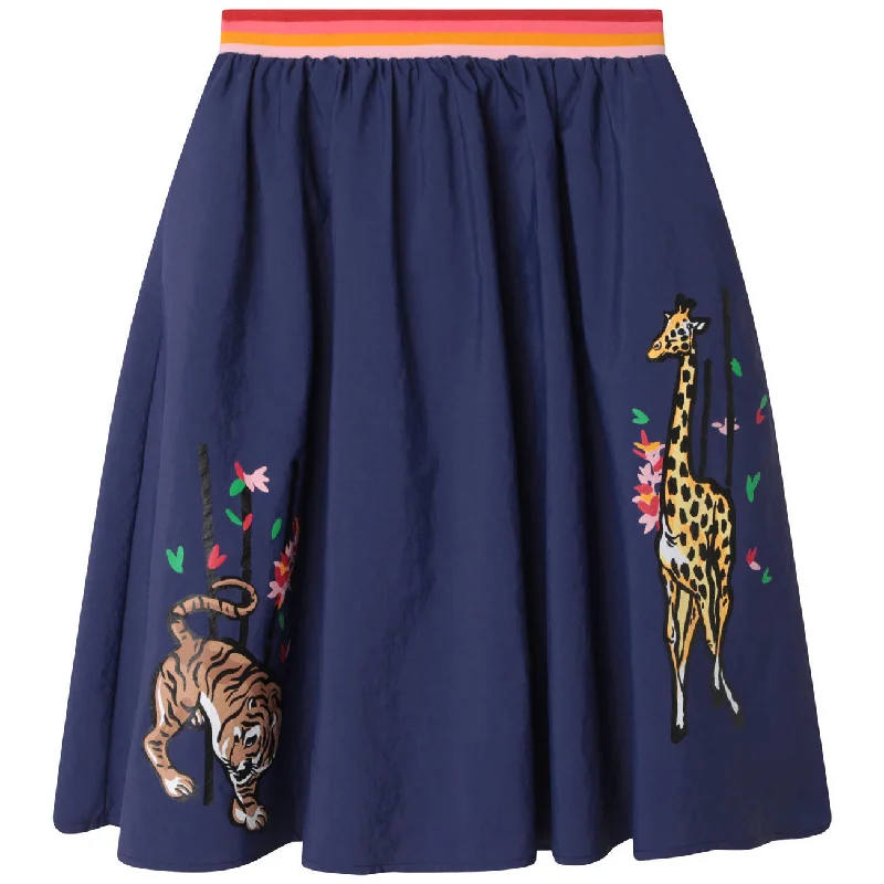 - Hamster silent running wheel to prevent chewingKenzo Blue Printed Flared Skirt