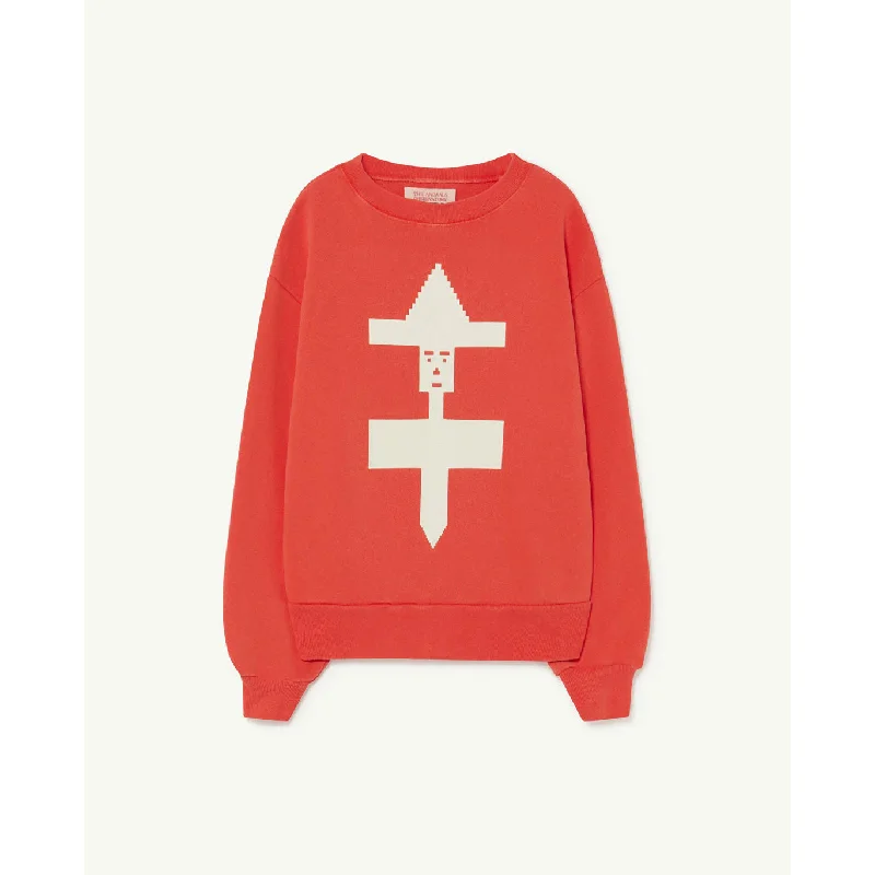 ---The Animals Observatory Red Bear Kids+ Sweatshirt