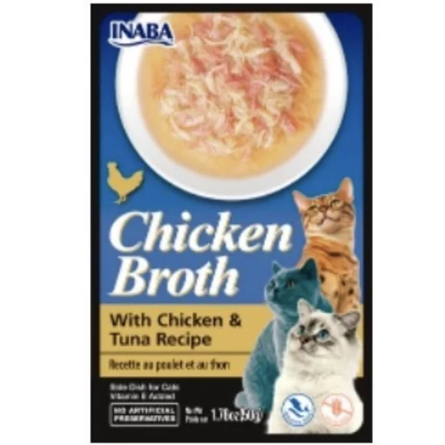 - Pet vitamin complex nutrition tabletsInaba Chicken Broth - Chicken & Tuna (50g)