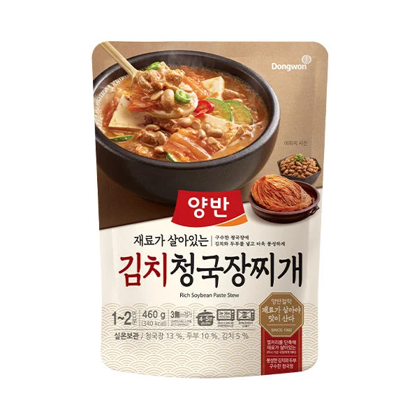 - Air box TSA certified check-in30% SALE💙 동원 양반 김치 청국장 찌개 DW Rich Soy Bean Paste Stew 460g