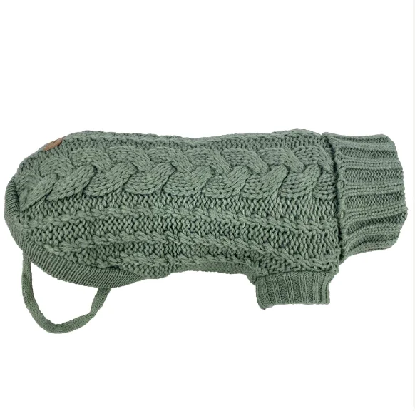 - Foldable and portable cat bagHuskimo Jumper Frenchknit Eucalyptus (33cm)