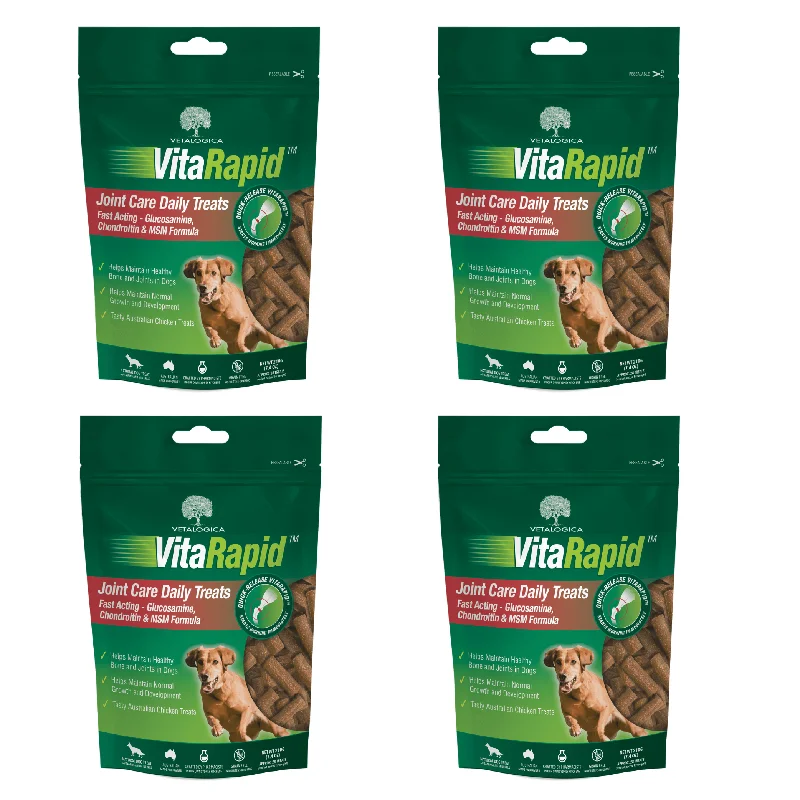 ---Bundle Pack of 4 x VitaRapid® Joint Care Daily Treats For Dogs - 210g