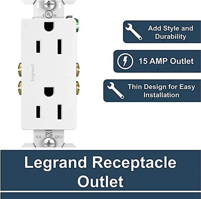 - Automatic temperature adjustment cat bed15A 125V Duplex Grounding Receptacle, White