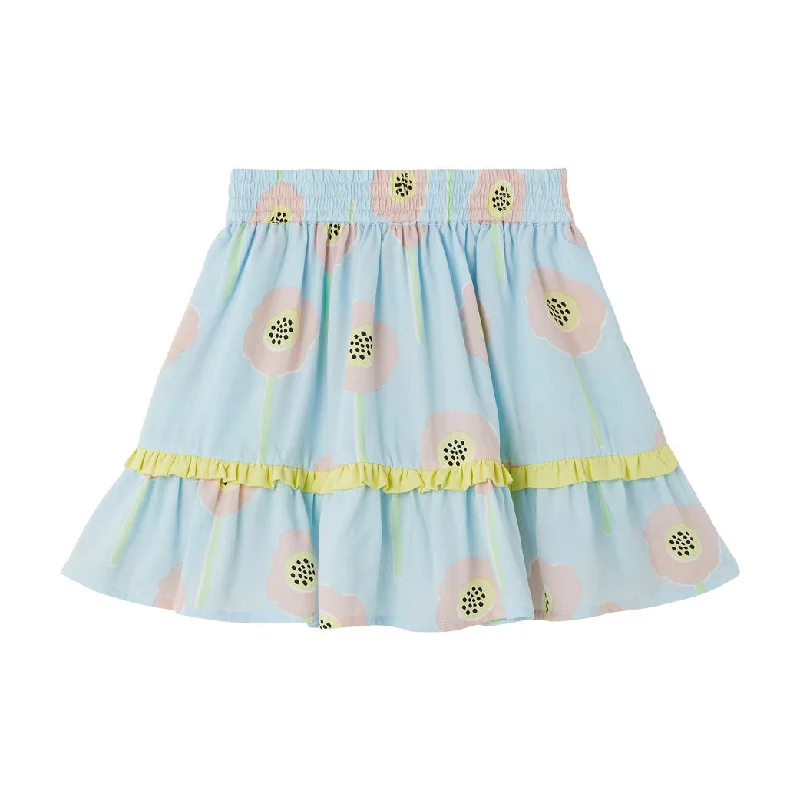 - Cat hair ball removal and hair removal creamStella McCartney Blue Flowers Contrast Frills Skirt