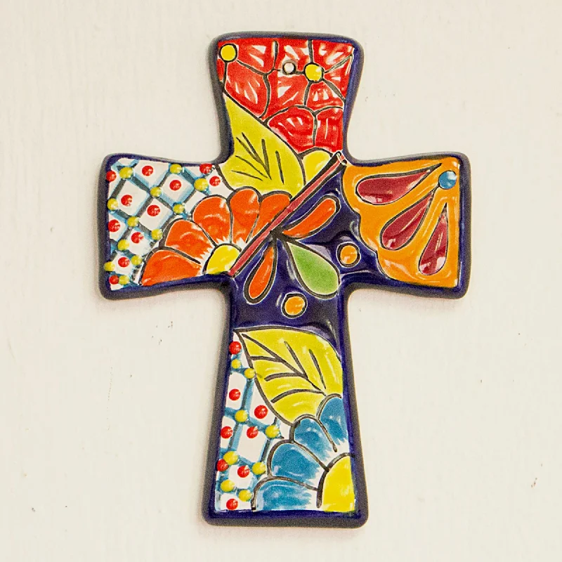 - Teething and chewing toys for puppiesSpanish Faith Talavera-Style Ceramic Wall Cross from Mexico