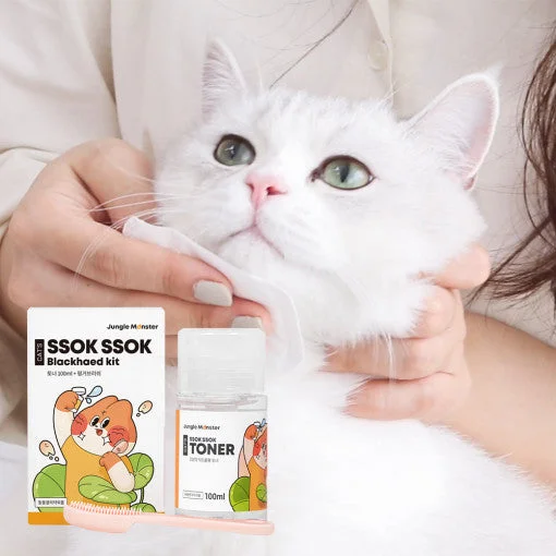 - Postoperative pet anti-licking Elizabethan collar정글몬스터 쏙쏙 블랙헤드 키트 Ssok Ssok Blackhead Kit for Cats Toner100ml+Finger Brush