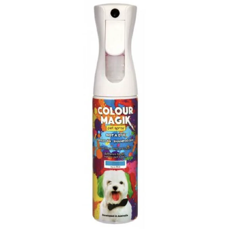 - Pet tear stain cleaning wipesColour Magik Spray Blue 280Ml