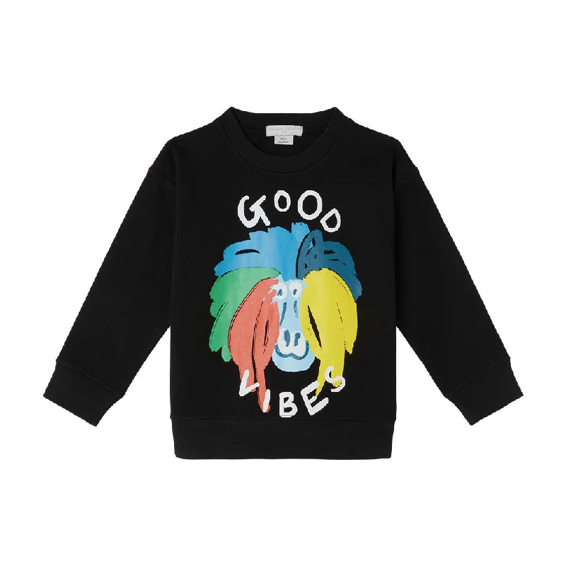 - Automatic induction pet water dispenserStella McCartney Black Good Vibes Monkey Print Sweatshirt