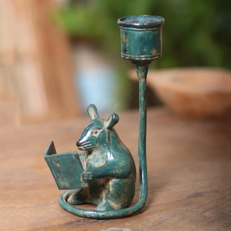 - Pet vitamin complex nutrition tabletsStudious Mouse Antiqued Whimsical Bronze Mouse Figurine from Bali