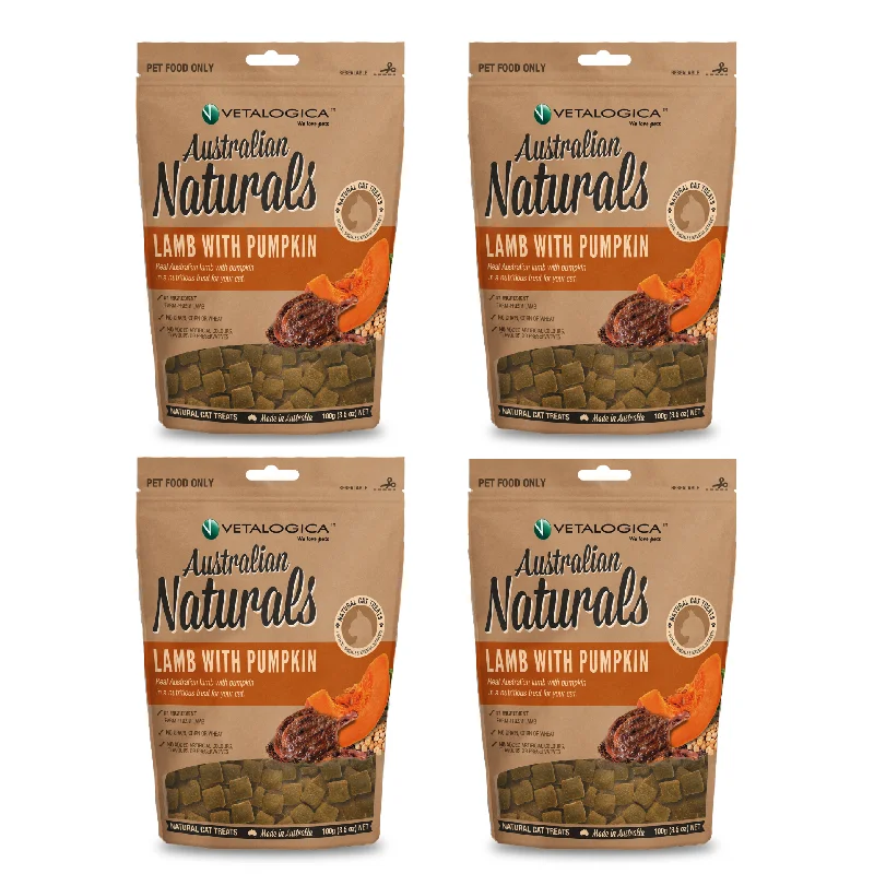 - Foldable and portable cat bagBundle of 4 x Australian Naturals Lamb with Pumpkin Treats for Cats 100g