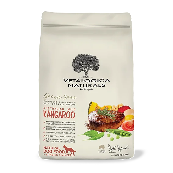 - Hypoallergenic dog foodVetalogica Naturals Grain Free Kangaroo Adult Dog Food