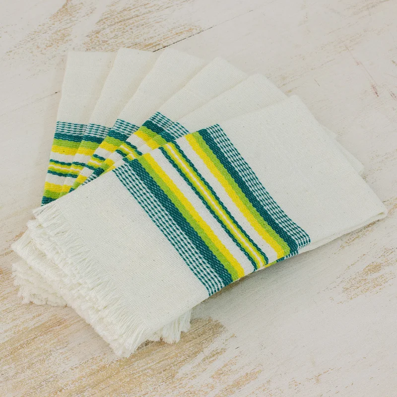 - Pet monitor with cameraCulinary Inspiration in Green Multicolor 100% Cotton Napkins from Guatemala (Set of 6)