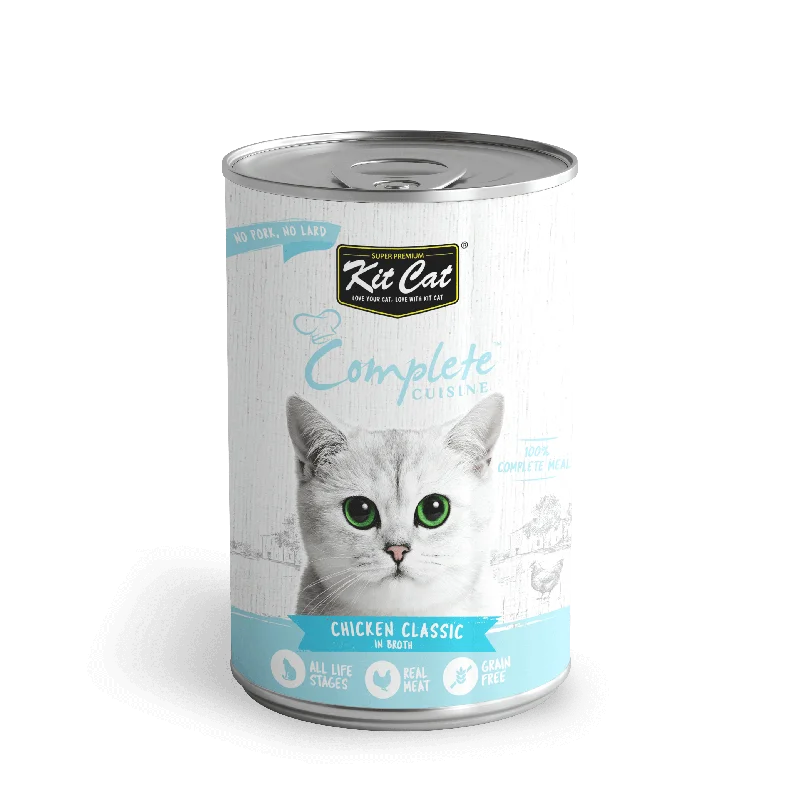    - Where to buy imported cat food  Kit Cat - Complete Cuisine - Chicken Classic in Broth (Wet Cat Food)