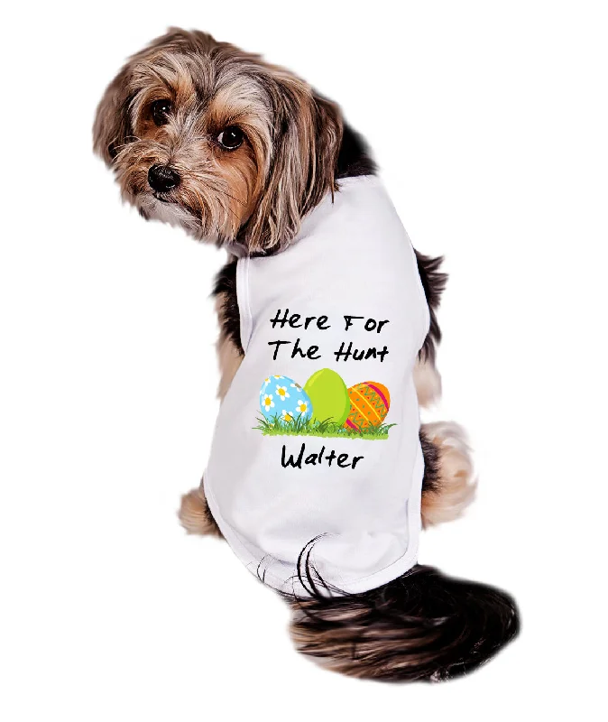 Classification by pet type:Dog Shirt | Personalized Here For The Hunt