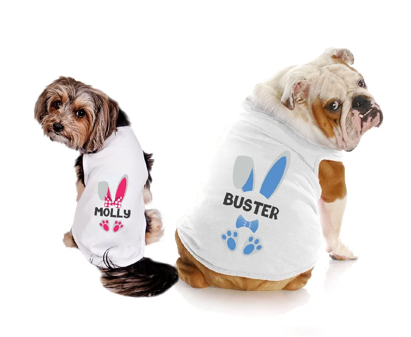 Dog clothesDog Shirt | Personalized Pink & Blue Bunny Ears