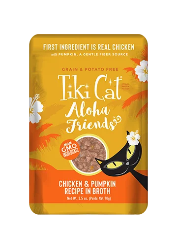    - How is Bricky cat food?  Tiki Cat - Aloha Friends - Chicken & Pumpkin Pouch for Cats