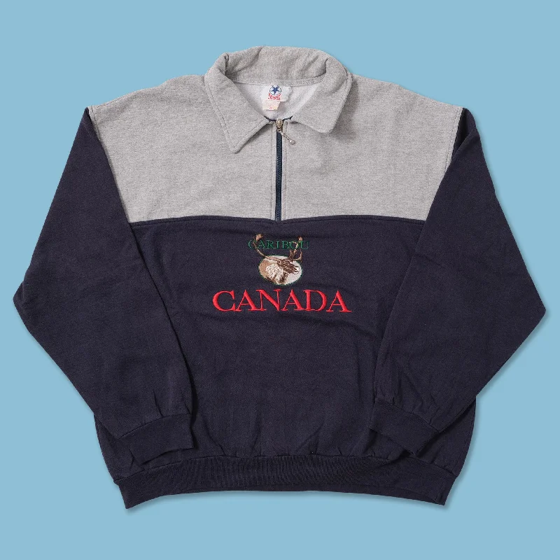  -Non-contact cat thermometerVintage Caribou Canada Q-Zip Sweater XLarge