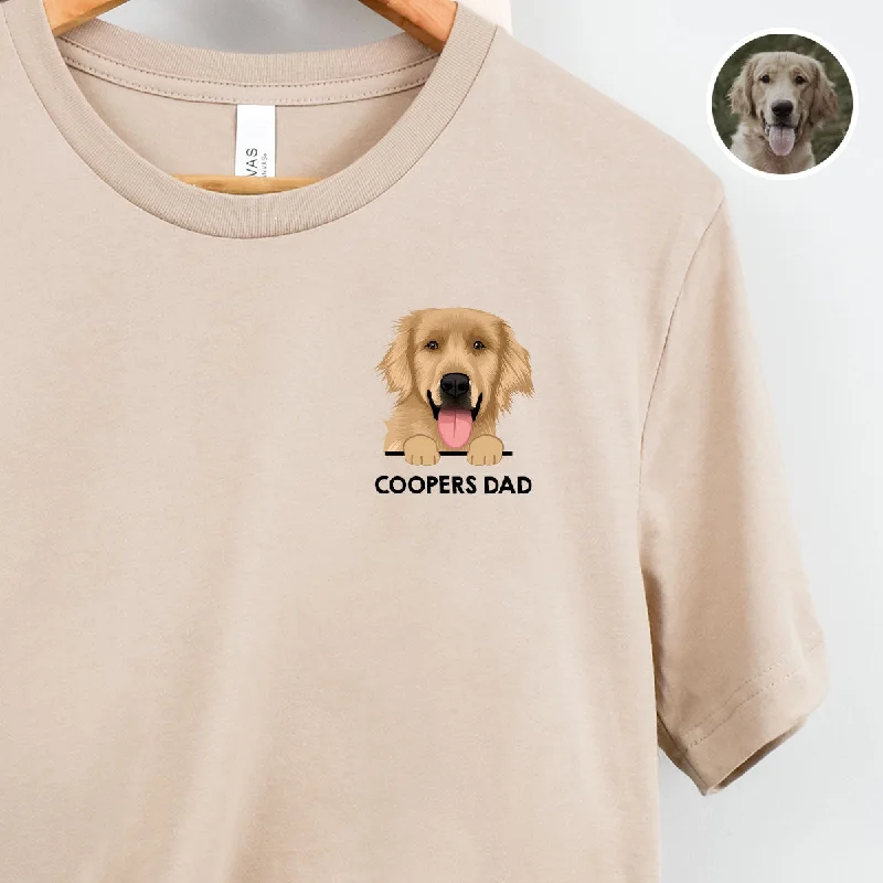 Classification by material or design:Custom Dog Dad T-Shirt Personalized