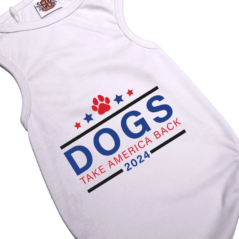 Large dog clothesDogs Take America Back 2024 Dog Tee