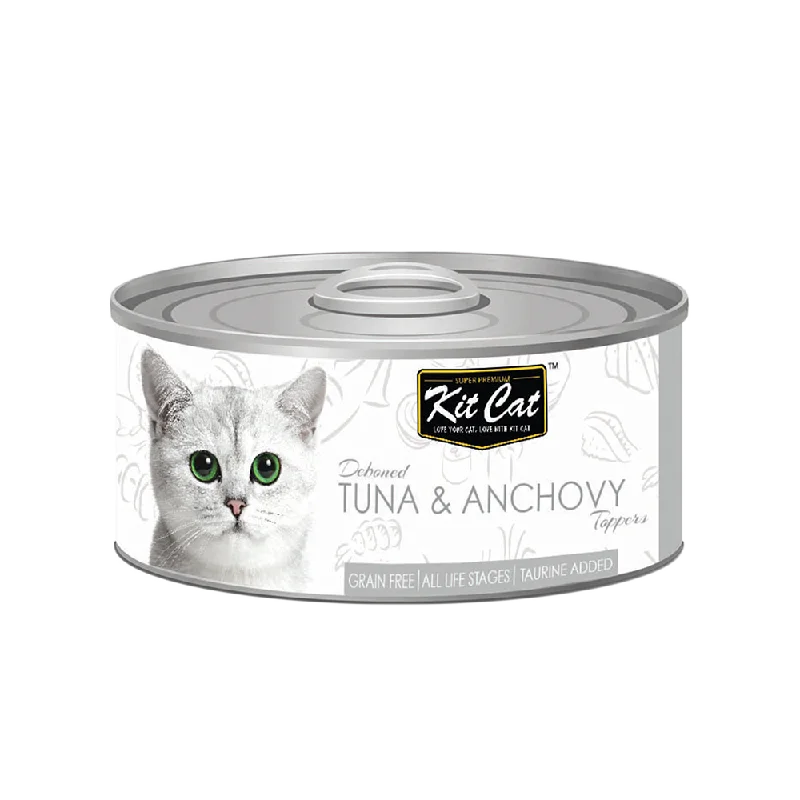    - Senior cat food  Kit Cat - Deboned Tuna & Anchovy Toppers (Wet Cat Food)