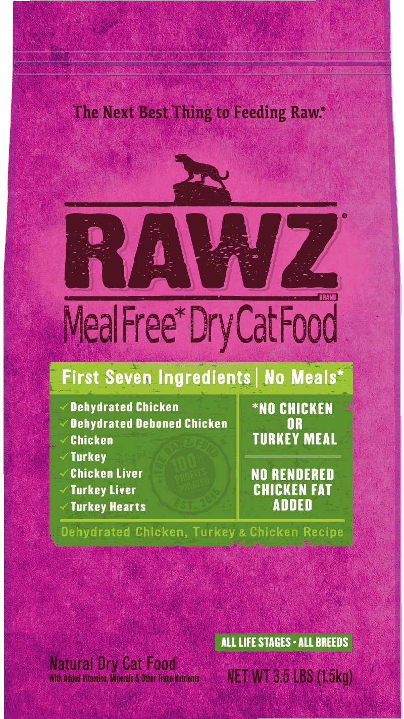  . **Brand-Related**  RAWZ - Dehydrated Chicken, Turkey & Chicken (Dry Cat Food)