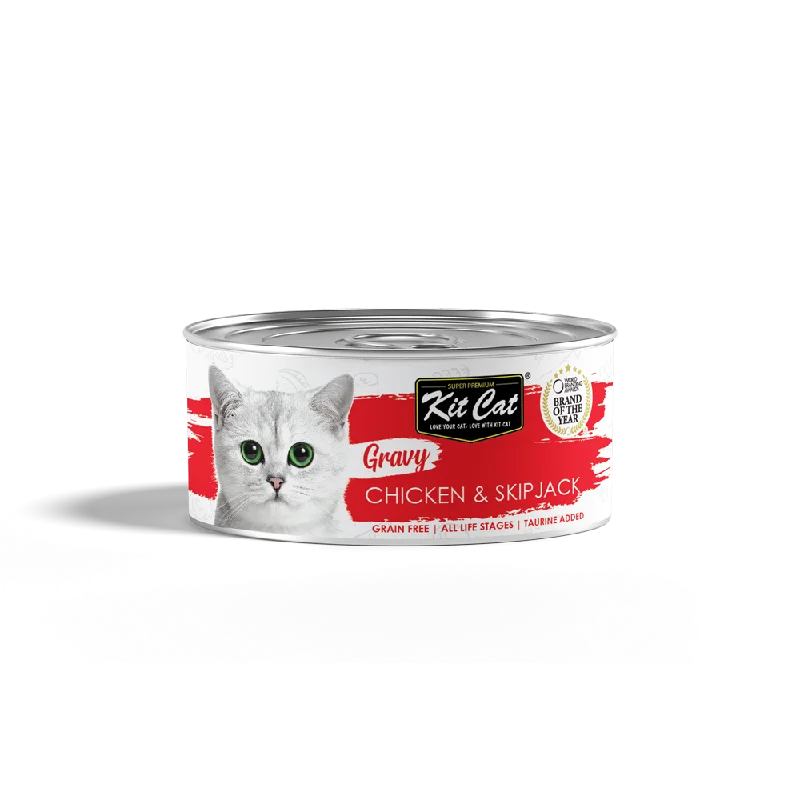    - Hypoallergenic cat food  Kit Cat - Gravy Chicken & Skipjack (Wet Cat Food)